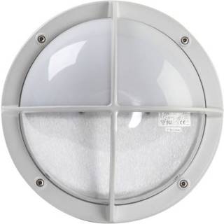 MIA skotlampe hvid E27 60W halvskærm IP44