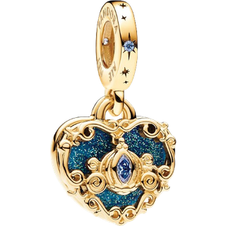 Pandora 763072C01 Charm-Anhänger Disney Cinderellas Kutsche und Herz