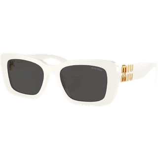 Miu Miu MU07YS 1425S0 53 Solbriller Kvinder Hvid - White - 53mm