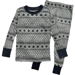 Honestbaby Unisex Baby Organic Cotton Holiday Family Jammies Pyjama Set Pyjama Chic 2-delt Pyjama Set 3t US