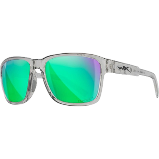 Wiley X Trek CAPTIVATE™ Polarized AC6TRK07 57 Solbriller Mænd Krystalklar - Transparent Glossy Grey - 57mm
