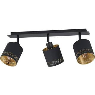 EGLO ESTEPERRA spotskinne 3L, sort/guld