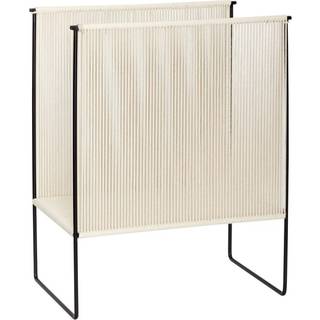 Hübsch String Magasinholder Sort/Hvid