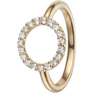 Christina Sparkly Circle forgyldt ring - Str. 57