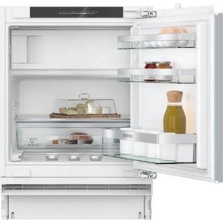 Indbygningskøleskab med fryser 82 x 60 cm fladhængsel med dæmpet lukning (soft close) - Siemens iQ500 - KU22LADD0