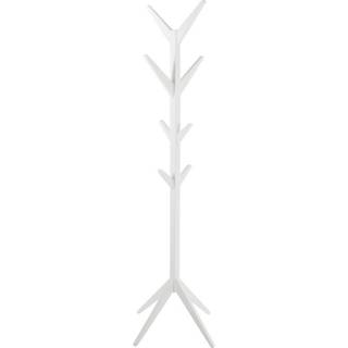 Stumtjener - Hvid lakeret træ - L:42 B:42 H:178 cm.