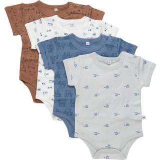 Pippi Body Kortærmet Med Print 4-Pak - 741