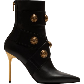 Balmain Alma leather ankle boots - black - EU 38