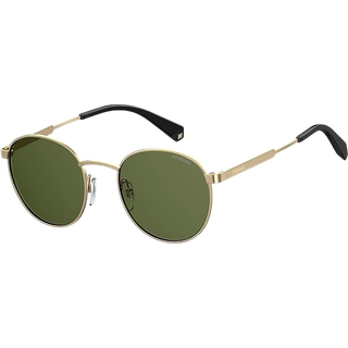 Polaroid Unisex PLD 2053/S PEF/UC Solbriller Metal Guld Rund Polariseret