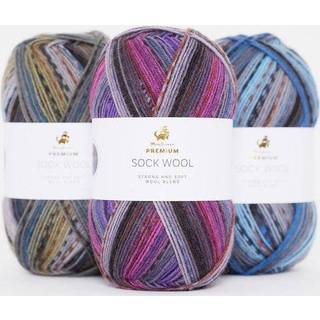 Premium Sock Wool Valley Garn, 001 Himmelblå, 100 g