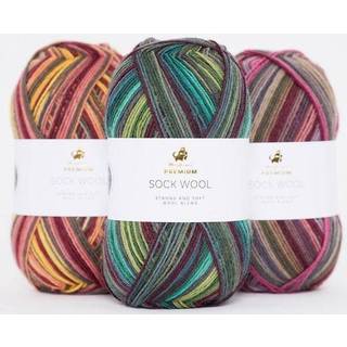 Premium Sock Wool Ocean Garn, 010 Ishavet, 100 g