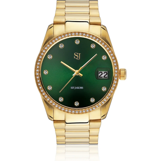Sif Jakobs Aurora SJ-W1056-CZ-YG - Dame - 36 mm - Analog - Quartz - Safirglas