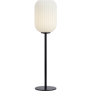 Cava bordlampe, messingfarvet, glas, højde 55 cm