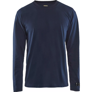 Blåkläder 3483 Brandhæmmende T-shirt lang ærme Inherent / Brandhæmmende T-shirt lang ærme Inherent - 4XL - Marineblå