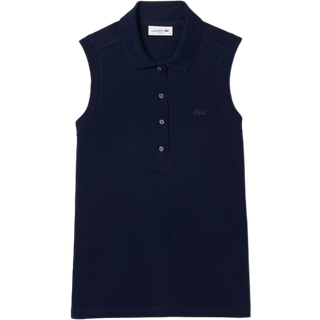 Lacoste Kvinde Sleeveless Polo Marine