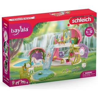 Schleich Bayala Legesæt -  glitrende blomsterhus med enhjørning og stald