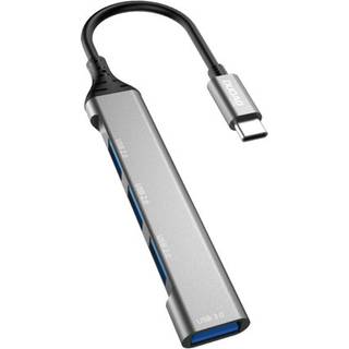 DUDAO A16T USB-C HUB 4i1. Få 4 USB-A Porte (3x USB2.0 + 1x USB3.0) i din computer.