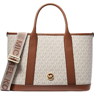 MK Luisa Medium Signature Logo Satchel - Natural - Michael Kors - ONE SIZE