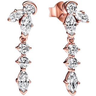 Pandora Rose Gold Sparkling Cluster Drop Earrings