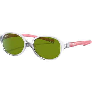 Ray - Ban Børn RJ9187S 7082/2 Solbriller Nylon Transparent Grøn Rund Normal