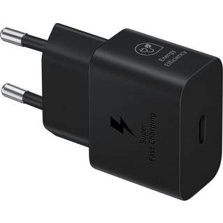 Original Samsung Super Fast Charge 25W GaN Power Adapter USB-C - Sort