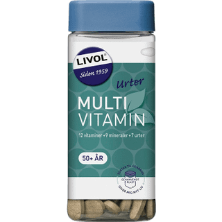 Livol Multi vitamin 50+ med urter 150 stk