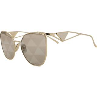 Prada Kvinde PR 50ZS ZVN04T Solbriller Metal Guld Brun Geometrisk Normal Spejl