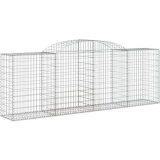 buede gabionkurve 12 stk. 300x50x100/120 cm galvaniseret jern