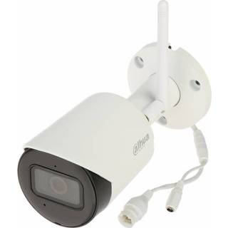 Dahua Bullet Wlan Kamera IPC-HFW1430DS-SAW(2.8mm) Überwachungskamera mit 4 Megapixel Auflösung, Kamera für außen, professionelle Outdoor Wifi IP Kamera / Netzwerkkamera - weiß