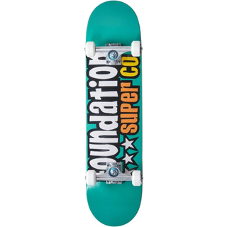 Foundation 3 Star Komplet Skateboard (Teal)