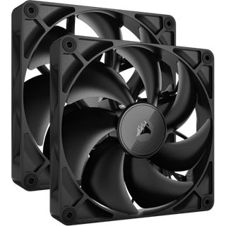 Corsair iCUE LINK RX140 2-pack - Kabinet køler - 140mm - Sort med RGB LED lys - 36 dBA
