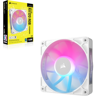 Corsair Rx Rgb Icue Link Rx120 Rgb 120mm Single Ventilator Hvid