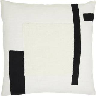 Jakobsdals Bianca Pudebetræk 50x50 Cm t/sort 2 - Pyntepuder & Betræk Bomuld Hvid - N892251-90