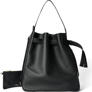 ECCO Sail Bag - Hobo taske i læder - Sort - Size: 45X36X15 cm (UK 17.72x14.17x5.91 in)