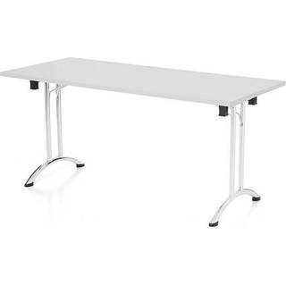 Bord Joanna, Lysgrå 1400x800 mm, Krom understel