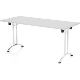 Bord Joanna, Lysgrå 1600x800 mm, Krom understel