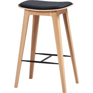 Nordic Bar Stool - Oak with stitches