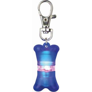 Trixie lygte til hunde m. adresselabel - assorteret farver
