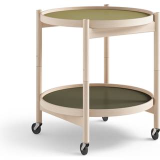 Brdr. Krüger Bølling bakkebord 50 cm. - bøg ubehandlet - Bakke 1: Leaf / Bakke 2: Leaf