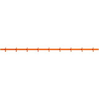 String Relief Knagerække 123 Cm - Kroge & Bøjler Aluminium Orange - RELIEF-HR-1230-303