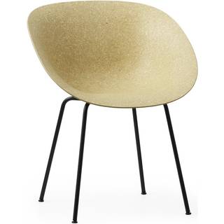 Normann Copenhagen Mat Spisebordsstol Med Armlæn Sort/Stål/Hamp