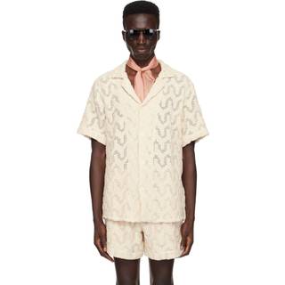 OAS Atlas Cuba Crochet Shirt Off White