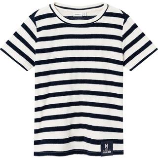 Name It Jet Stream/dark Sapphire Stribet T-shirt