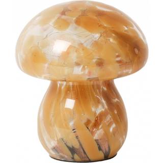 Mushroom lampe i glas, brun