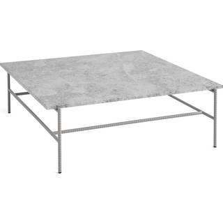 HAY Rebar sofabord 100x104x33 cm Grey marble-fossil