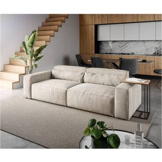Big-Sofa Sirpio 230x90 cm Cord Beige - beige