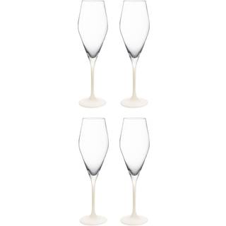 Villeroy & Boch Manufacture Rock champagneglas 26 cl 4-pak Klar-hvid