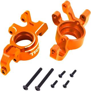 Traxxas - TRX7836-ORNG - Steering Blocks L&R (Pair) Alu orange X-Maxx, XRT