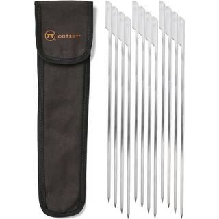 Grillspyd, flade, 30 cm, 12-pak - Outset