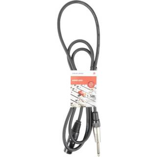 High quality XLR han til Jack mono kabel - 1.5 m